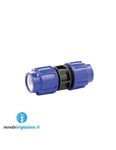 Raccordo compressione manicotto diam 16 per impianti irrigazione