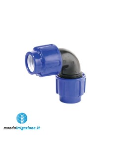 Raccordo compressione gomito diam 20 per impianti irrigazione