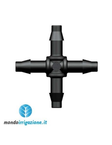 Raccordi a croce per microirrigazione - connettore per microtubo