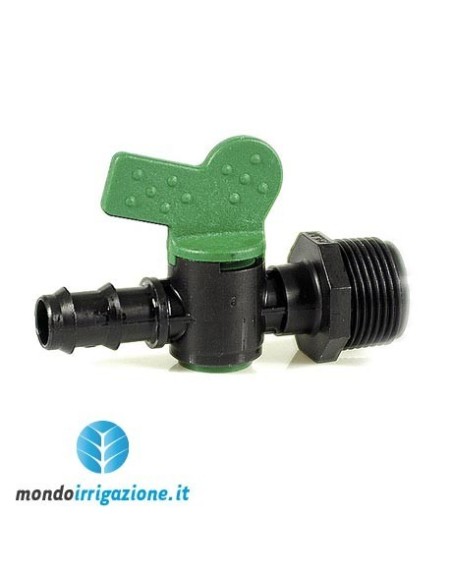 Raccordi per microirrigazione - Valvola diam 16x1/2" - Filetto - Portagomma