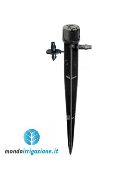 Gocciolatore regolabile su picchetto-astina ispezionabile