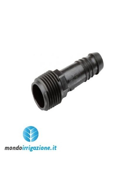 Raccordo maschio filettato - portagomma 16x1/2" per irrigatori pop-up e tubo antitorsione