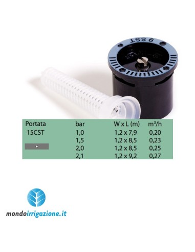 Testina Rain Bird MPR Strip - 15 CST centro striscia