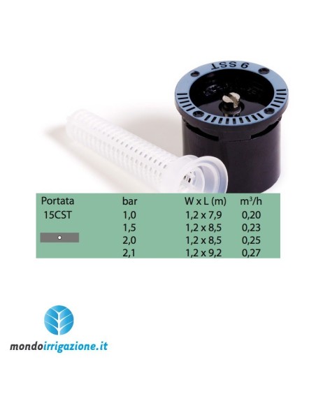 Testina Rain Bird MPR Strip - 15 CST centro striscia