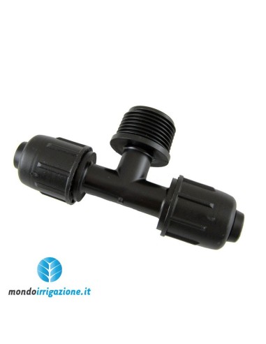 Raccordo TI diam 16 maschio 1/2" irrigazione a goccia