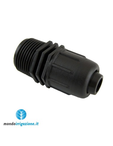 Raccordo Maschio diam 16x1/2" irrigazione a goccia