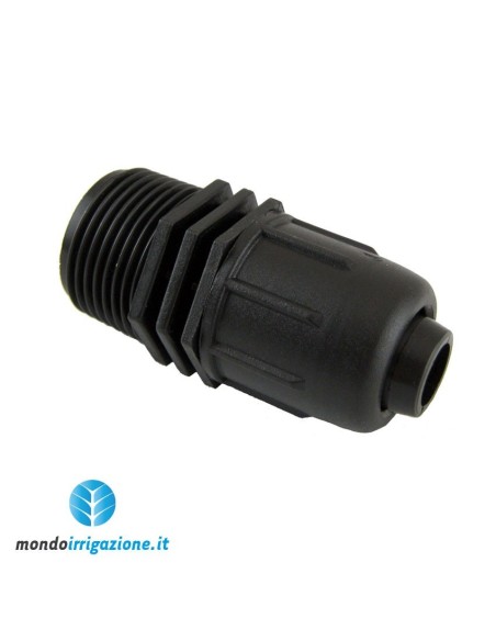 Raccordo Maschio diam 16x1/2" irrigazione a goccia