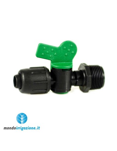 Valvola 16mm x 1/2"  - Filetto Maschio-Ghiera goccia