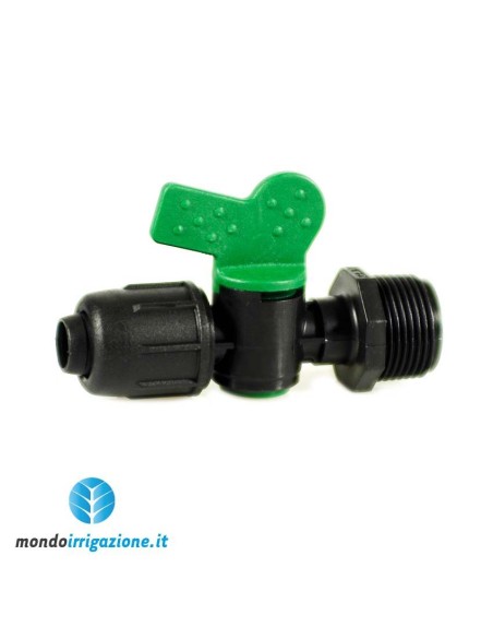Valvola 16mm x 1/2"  - Filetto Maschio-Ghiera goccia