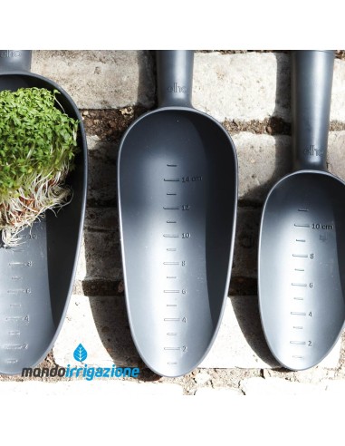 Paletta - Elho Green Basics Scoop M - Living Black per vasi giardino, orto e balcone