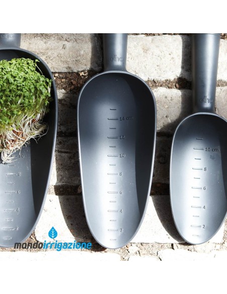 Paletta - Elho Green Basics Scoop M - Living Black per vasi giardino, orto e balcone
