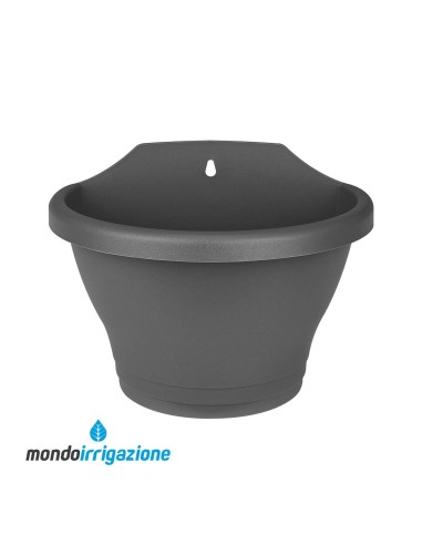 Vaso-Fioriera da Muro - Elho Corsica Wall Basket 25cm - Anthracite