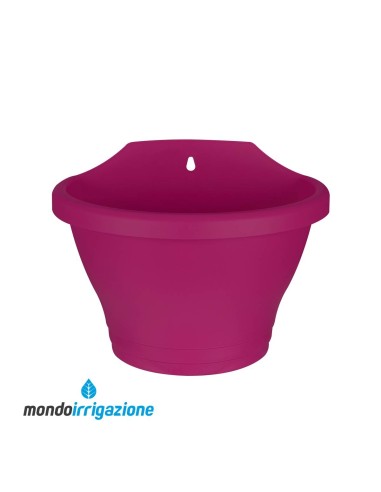 Vaso-Fioriera da Muro - Elho Corsica Wall Basket 25cm - Cherry Red