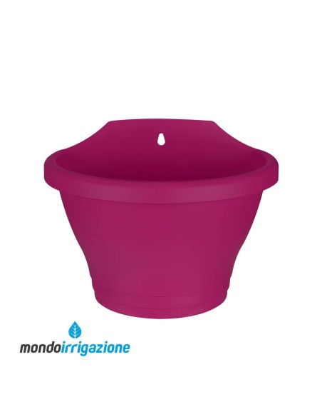 Vaso-Fioriera da Muro - Elho Corsica Wall Basket 25cm - Cherry Red
