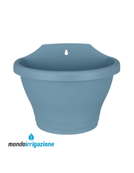 Vaso-Fioriera da Muro - Elho Corsica Wall Basket 25cm - Vintage Blue