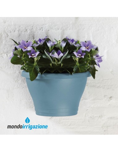 Vaso-Fioriera da Muro - Elho Corsica Wall Basket 25cm - Vintage Blue