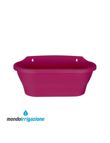 Vaso-Fioriera da Muro - Elho Corsica Wall Basket 39cm - Cherry Red