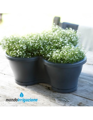 Vaso Verde verticale - Elho Corsica Vertical Garden 44cm - Anthracite - Singolo