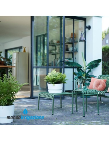 Vaso da Esterno - Elho Greenvilee Round - White - su veranda