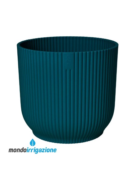 Vaso colorato da Interno design - Elho Vibes Fold Round - Deep Blue - fronte
