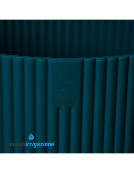 Vaso colorato da Interno design - Elho Vibes Fold Round - Deep Blue - dettaglio