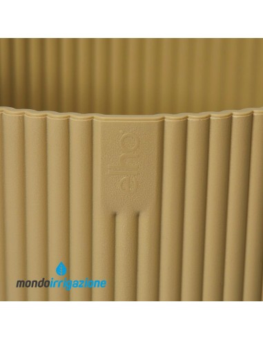 Vaso da Interno moderno e colorato di design - Elho Vibes Fold Round - Butter Yellow - dettaglio