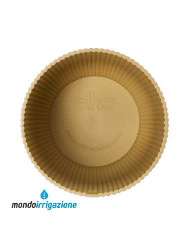Vaso da Interno moderno e colorato di design - Elho Vibes Fold Round - Butter Yellow - sopra