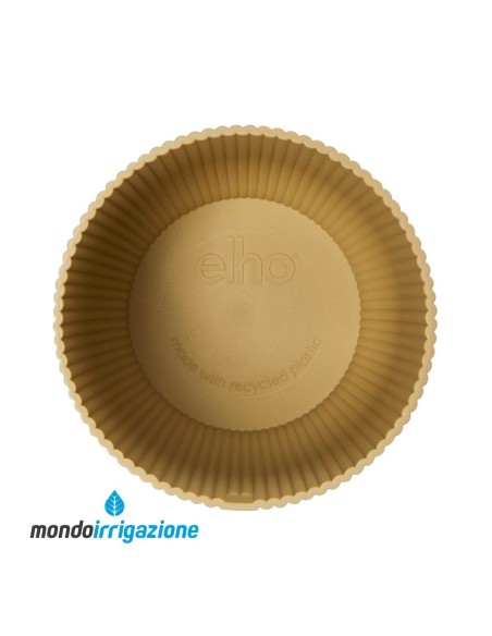 Vaso da Interno moderno e colorato di design - Elho Vibes Fold Round - Butter Yellow - sopra
