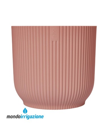 Vaso di design moderno e colorato da interno - Elho Vibes Fold Round - Delicate Pink