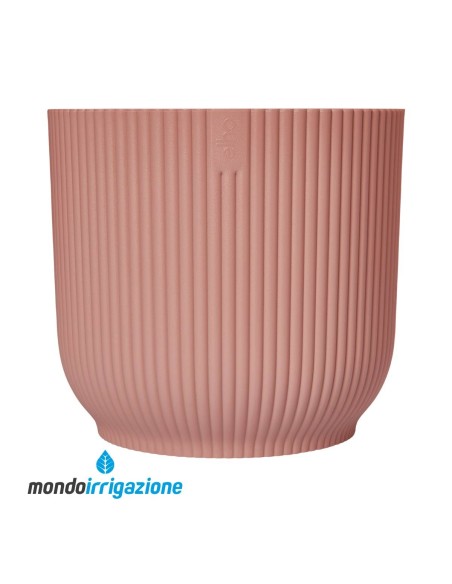 Vaso di design moderno e colorato da interno - Elho Vibes Fold Round - Delicate Pink