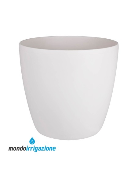 Vaso da Interno alto con ruote - Elho Brussel Round Wheels 35cm - White