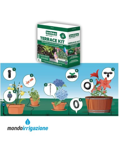 Kit irrigazione vasi Terrazzo - Irritec Terrace Kit
