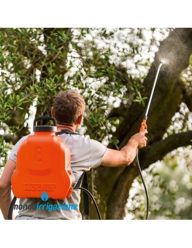 Pompa a zaino a batteria litio 8 lt Stocker - 2,5 bar - Utilizzo