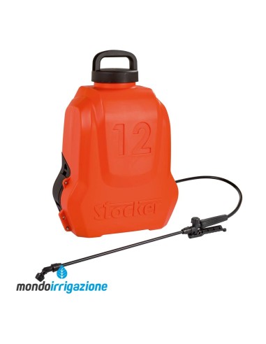 Pompa a zaino a batteria litio 12 lt Stocker - 5 bar
