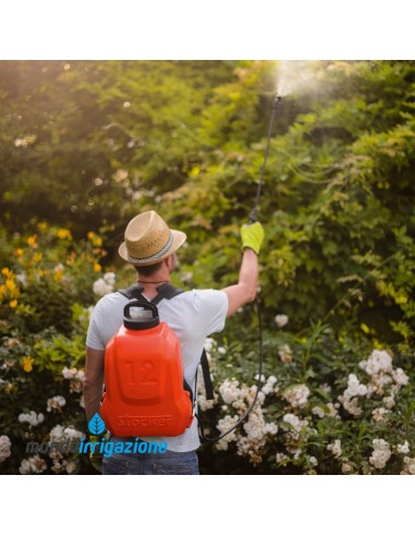 Pompa a zaino a batteria litio 12 lt Stocker - 5 bar - Utilizzo