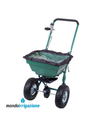 Carrello Spandiconcime Seminatrice Spargisale Stocker - 25 lt