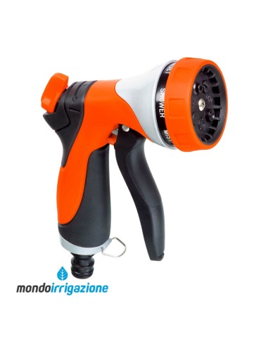 Pistola a doccia multiuso Stocker in alluminio - 7 getti