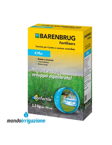 BarFertile Barenbrug K-Plus - 2,5kg - Concime a rilascio controllato - Estate Inverno