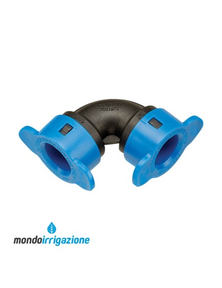 Gomito 1/2" per tubo Blu Lock