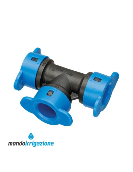 Ti Tee 1/2" per tubo Blu Lock