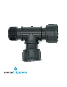 Tee Maschio/Femmina con ghiera per collettore da 1"