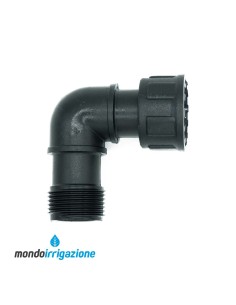 Gomito Maschio/Femmina con ghiera per collettore da 1"