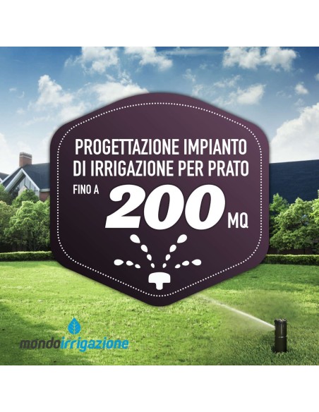 Progettazione impianti irrigazione prato fino a 200mq - Servizio Online