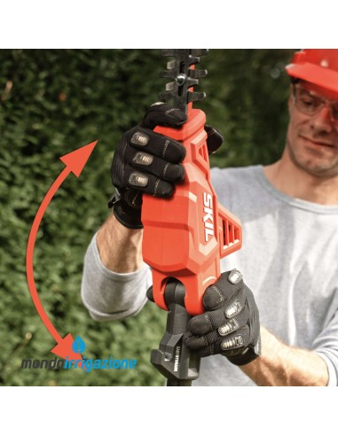 0640 CA - Tagliasiepi Estensibile a Batteria Skil 20V - Regolazione