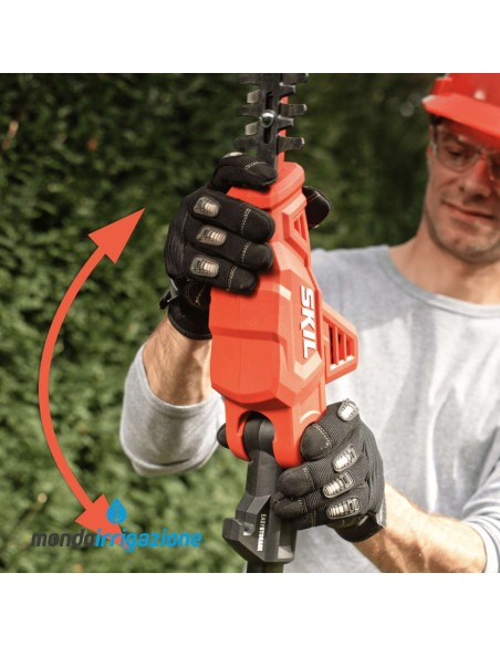0640 CA - Tagliasiepi Estensibile a Batteria Skil 20V - Regolazione