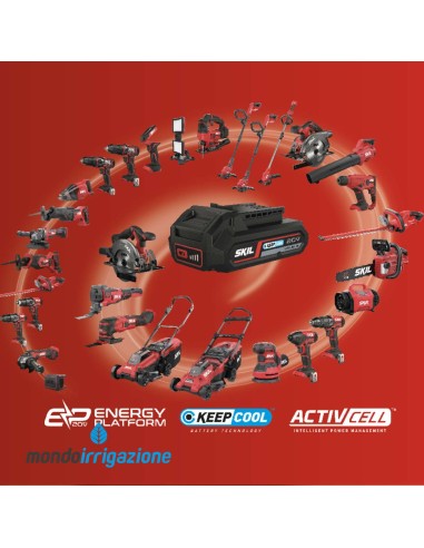 3107 AA - Batteria al litio da 2,0Ah Skil - Attrezzi compatibili