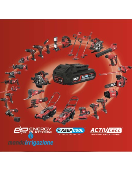 3107 AA - Batteria al litio da 2,0Ah Skil - Attrezzi compatibili