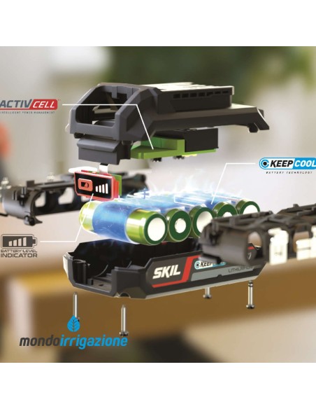 3105 AA - Batteria al litio da 5,0Ah Skil - Interno