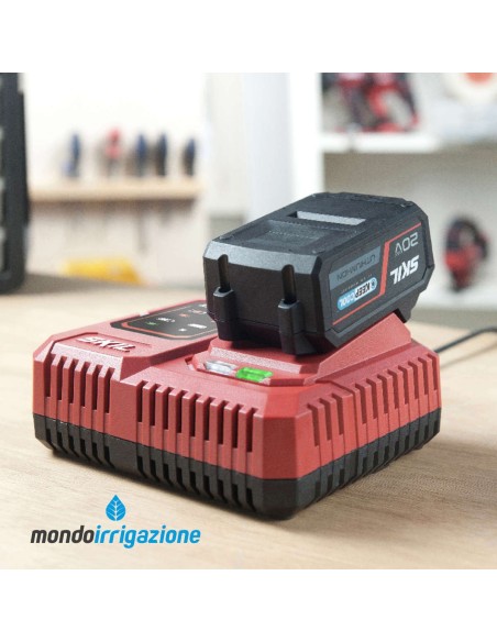 3123 AA - Caricabatterie SKIL da 6,0 Ah - Batteria da 4,0 Ah