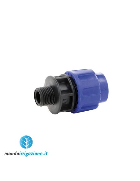 Raccordo compressione maschio 40x1" 1/4 per impianti irrigazione